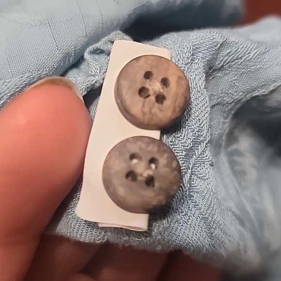 Moda Campia Easy Care Embossed 100% Rayon Short Sleeve Button Down Sz XL - Picture 3 of 8